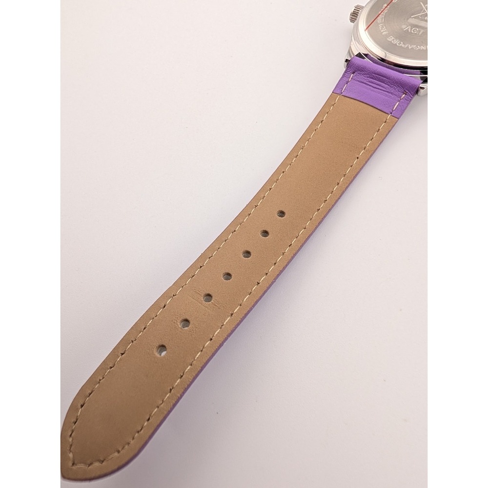 Avon 2016 Pop of Color Strap Watch Women Purple 32mm Case w/ Box New Battery - Picture 5 of 12
